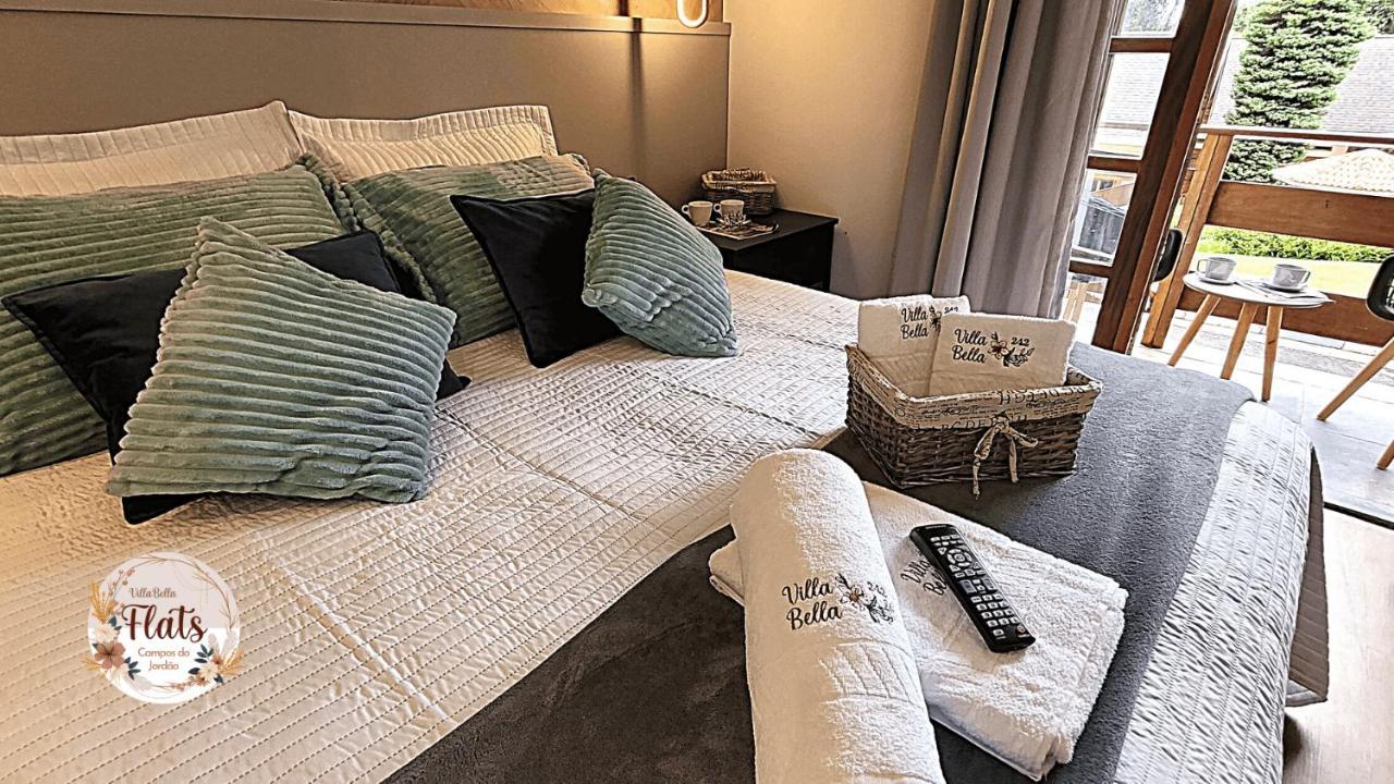 Ferienwohnung Duplex Luxo Com Piscina Aquecida, Lareira E Wifi Campos do Jordão Exterior foto